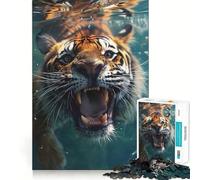 Rompecabezas Tiger Sea para Adolescentes, 1000 Piezas, lógica Clara, Juguete Divertido y Tranquilo, Corte, cálida Sorpresa 38x26cm