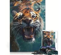 Rompecabezas Tiger Sea para Adolescentes, 1000 Piezas, lógica Clara, Juguete Divertido y Tranquilo, Corte, cálida Sorpresa 38x26cm
