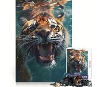 Rompecabezas Tiger Sea Teenagers de 1000 Piezas, Juguete Que desafía la Mente, diversión compartida, diseño nítido y Sorpresa cálida 50x75cm
