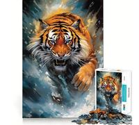 Rompecabezas Tiger Splash de 1000 Piezas para Adolescentes Desarrolla la Mente y estimula el Tiempo Libre Bordes precisos Regalo Ideal 38x52cm