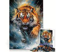Rompecabezas Tiger Splash para Adultos, 1000 Piezas, Smart Reason Toy Group, Joy Smooth Edge, Pieza de Arte 50x75cm