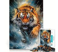 Rompecabezas Tiger Splash para Adultos, 1000 Piezas, Smart Reason Toy Group, Joy Smooth Edge, Pieza de Arte 50x75cm
