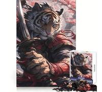 Rompecabezas Tiger Warrior de 1000 Piezas para Adolescentes, desafío Mental, Juguete para el hogar, Regalo nítido y sincero 38x52cm