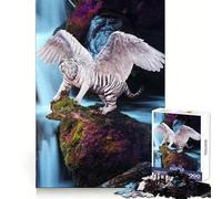 Rompecabezas Tigre Alado 1000 Piezas Piensa Entrenamiento Diversión Casual Bordes Definidos Sorpresa de Cumpleaños (38x26cm)