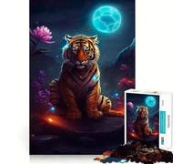 Rompecabezas Tigre Místico en Marte para Adolescentes, 1000 Piezas, Mejora la Memoria, Relajante, Divertido, Ensamblaje, (50x75cm)