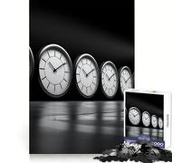 Rompecabezas Time Concept with Man de 1000 Piezas para Adolescentes Juguete para el Pensamiento Diversión compartida Bordes precisos Artículo de Santa Claus 38x52cm