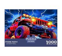Rompecabezas Todoterreno de 1000 Piezas para Adultos - Jeep Storm Neon, dinámico, Potente, Educativo, descompresión, para Regalo, 38 x 26 cm (1000 Piezas)