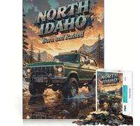 Rompecabezas Todoterreno del Norte de Idaho para Adultos, 1000 Piezas, Rompecabezas Mental, Relajante, para armar, (38x26cm)