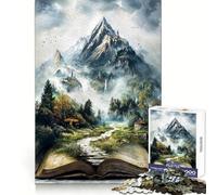 Rompecabezas Tomo de Reinos Infinitos para Adolescentes, 1000 Piezas, Mejora la Memoria, Relajación, Bordes Precisos, Regalo Increíble 38x52cm