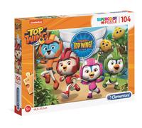 Rompecabezas top wing 104 piezas, clementoni, juego educativo infantil