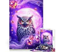 Rompecabezas Topaz Owl Stonimal de 1000 Piezas para Adolescentes Juguete para desarrollar la Mente Diseño Relajante y Acogedor Regalo Original para armar 50x75cm
