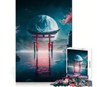 Rompecabezas Torii Gate Dan Planet de 1000 Piezas para Adultos, Juguete para ejercitar la Mente, diversión Casual, Corte de precisión, Regalo artístico 50x75cm