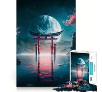 Rompecabezas Torii Gate Dan Planet para Adolescentes, 1000 Piezas, Juguete de lógica Resistente para aliviar el estrés, Borde Transparente, Regalo clásico 38x26cm