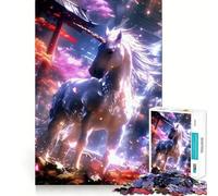 Rompecabezas Torii Gate Unicornio de 1000 Piezas para Adultos y Adolescentes Juguete Mental para Relajarse y calmar Regalo de Primera Calidad 38x26cm