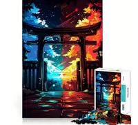 Rompecabezas Torii Puerta del Equilibrio para Adultos, 1000 Piezas, Smart Reason Toy Group Joy, Borde Liso, Pieza de Arte 50x75cm