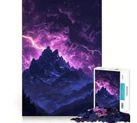 Rompecabezas Tormenta de Rayos Púrpura, 1000 Piezas, Juguete para desarrollar la Mente, Juego Relajante, Pieza de colección de Arte de Corte preciso (38x52cm)