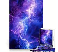 Rompecabezas Tormenta Morada para Adultos, 1000 Piezas, Juguete para ejercitar la Mente, Divertido y Relajante, (38x26cm)