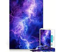 Rompecabezas Tormenta Morada para Adultos, 1000 Piezas, Juguete para ejercitar la Mente, Divertido y Relajante, (38x26cm)