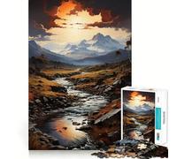 Rompecabezas Tormenta sobre la Patagonia de 1000 Piezas para Adultos, Juguete de lógica para Jugar en Interiores, Corte de precisión, Regalo preciado 38x26cm