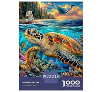 Rompecabezas Tortuga 1000 Piezas para Adultos Y Familias - Puzzle DIY, Desafío Satisfactorio 70x50cm/1000pcs