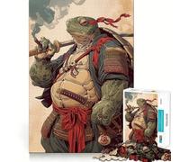 Rompecabezas Tortuga Samurái de 1000 Piezas para Adultos, Juguete Intelectual Relajante, Divertido, de Corte preciso, (38x52cm)