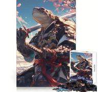 Rompecabezas Tortuga Samurái Sakura 1000 Piezas para Adolescentes, Juguete de lógica, Tren, Ocio, diversión, Corte Suave, (38x26cm)