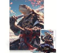 Rompecabezas Tortuga Samurái Sakura para Adultos, 1000 Piezas, Juego Mental, Juguete para aliviar la ansiedad, Arte de Corte preciso, Coleccionable (50x75cm)
