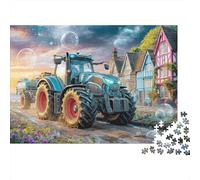 Rompecabezas Tractor Inteligente con Escena Granja futurista,1000 Piezas,cartón Reciclado, aliviar el estrés,pasas tranqui Adultos y Aficionados a Rompecabezas avanzados,52 x 38 cm (1000 Piezas)