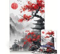 Rompecabezas Tradicional Chino con Tinta para Adolescentes, 1000 Piezas, Entrenamiento Inteligente, Ocio Consciente, Corte Impecable, Regalo Original (38x52cm)