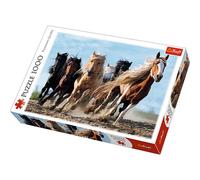 Rompecabezas Trefl 10446 1000 piezas Galoping horses Animales