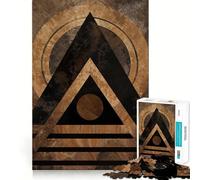 Rompecabezas Triángulos Místicos de 1000 Piezas para Adolescentes Juguete Intelectual para Fortalecer los Lazos Familiares Corte de Calidad Regalo Memorable (50x75cm)