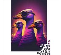 Rompecabezas Trío de Noches de Neón para Adultos, 1000 Piezas, Papel, Arte de Pared, Juegos de Rompecabezas, 1000 Piezas (38 x 26 cm)