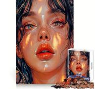 Rompecabezas Tristeza en mis Ojos de 1000 Piezas para Adolescentes Refuerza la Memoria Divertido y Tranquilo Borde de Calidad Regalo Ideal (50x75cm)