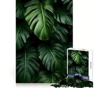 Rompecabezas Tropical Monstera Natural para Adolescentes, 1000 Piezas, ejercita la Mente, Ideal para Relajarse, con Cierre Fino, Fiestas (38x26cm)