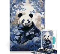 Rompecabezas Ukiyo E Panda 1000 Think Boost Game Tight Lock No Loose Pieces Interactive Brain Challenge para el hogar (38x52cm)