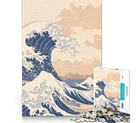 Rompecabezas Under The Wave Kanagawa de 1000 Piezas para Adultos Juego Divertido y fácil de armar Ideal para divertirse en Familia (38x52cm)