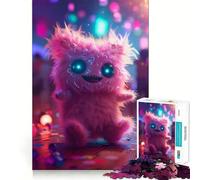 Rompecabezas Unfluffy Party Monster de 1000 Piezas Juego para ejercitar la Mente Artesanía de Corte experta Un pasatiempo Fascinante para los Momentos de Ocio (50x75cm)