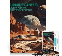 Rompecabezas Uranus Campus Space Tour de 1000 Piezas Diversión,Mejora la concentración,Corte láser para un Ajuste Actividad para Compartir con Seres Queridos (50x75cm)