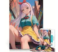 Rompecabezas Urban Anime Maid Girl de 1000 Piezas para Adolescentes Juego para estimular la Mente Montaje Firme y Seguro Actividad Divertida para Toda la Familia (50x75cm)