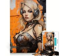 Rompecabezas Urban Girl V de 1000 Piezas,Juego cognitivo Divertido,Troquelado de Alta precisión, aliviar el estrés (38x52cm)