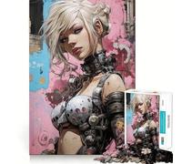 Rompecabezas Urban Girl V de 1000 Piezas para Adultos Juego Divertido y Seguro Montaje Firme Actividad Nocturna para Toda la Familia (38x52cm)