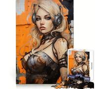 Rompecabezas Urban Girl V de 1000 Piezas para ejercitar el Cerebro, Relajarse y divertirse Corte de precisión Regalo significativo (38x26cm)