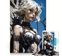 Rompecabezas Urban Girl V para Adultos,1000 Piezas,Juego de Memoria,Ajuste Firme,Montaje Seguro,Juego de construcción de Conexiones significativas (38x26cm)