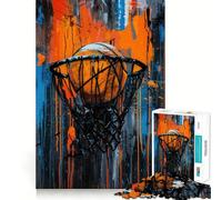 Rompecabezas Urban Slam Dunk,1000 Piezas,Juego Divertido sin Rebabas,Piezas de Corte Limpio,portátil,Ideal para Viajar (50x75cm)