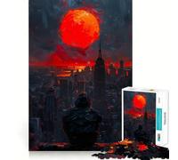 Rompecabezas Urban Sunset,1000 Piezas,Juego Divertido sin Rebabas,Piezas de Corte Limpio,portátil,Ideal para Viajar (50x75cm)
