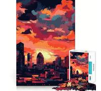 Rompecabezas Urban Sunset de 1000 Piezas Ideal para estimular la concentración Diversión Garantizada Corte láser para un Ajuste Actividad para Compartir con Tus Seres Queridos (50x75cm)