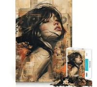 Rompecabezas Urban Whispers de 1000 Piezas para Adultos,Rompecabezas de lógica,Corte de precisión,Bordes Lisos, reuniones Familiares (50x75cm)