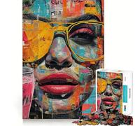 Rompecabezas Urbano de Grafiti y Arte Callejero de 1000 Piezas para Adultos Juego de lógica con Cortes de precisión y Bordes Lisos reuniones Familiares (38x26cm)