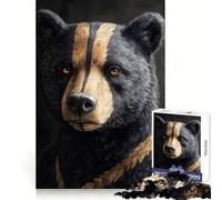 Rompecabezas Ursaring Pokemon Art Animal de 1000 Piezas para Adolescentes: práctica de razonamiento, recreación Tranquila, Bordes de Primera Calidad, Regalo Original (38x52cm)