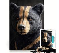 Rompecabezas Ursaring Pokemon Art Animal para Adultos,1000 Piezas,Entrenamiento Mental,Piezas sin Rebabas,Corte Limpio,Actividad para Disfrutar en Familia (50x75cm)